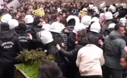 İstanbul Üniversitesi’nde İmamoğlu protestosu! Polisle arbede yaşandı