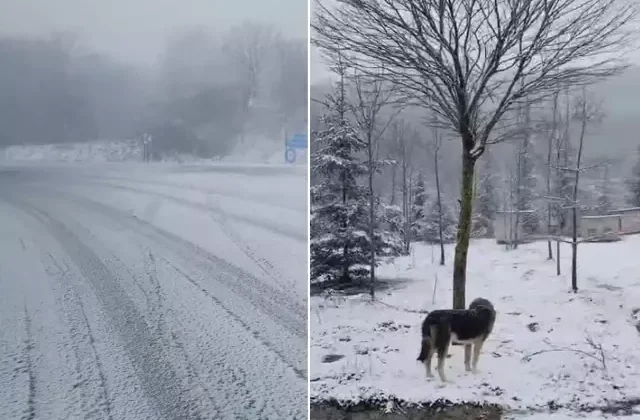 İstanbul’un yanı başı beyaza büründü