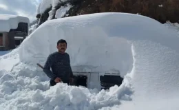 Karın esir aldığı ilimiz! Elinde kürekle saatlerce park ettiği arabasını aradı