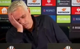 Maçın bile önüne geçti: Herkes Mourinho’nun basın toplantısındaki bu halini konuşuyor