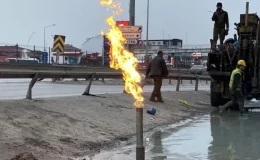 Nereyi kazsalar gaz çıkıyor! Yine alevler yükseldi, bölge alarmda