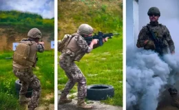 Tekirdağ’da özel harekat polislerinden nefes kesen gösteri