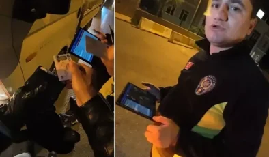 Trafik polisinden öğretmene içleri yakan nasihat