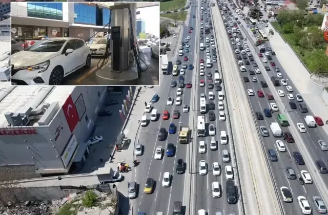 6.2’lik depremin ardından trafik kaosu! İstasyonlarda bile kuyruk oldu