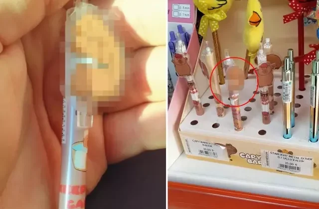 Buna kim, nasıl müsaade etti? Okulun karşısındaki kırtasiyede satılan kalem pes dedirtti
