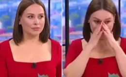Canlı yayında depreme yakalandı, ne yapacağını bilemedi!