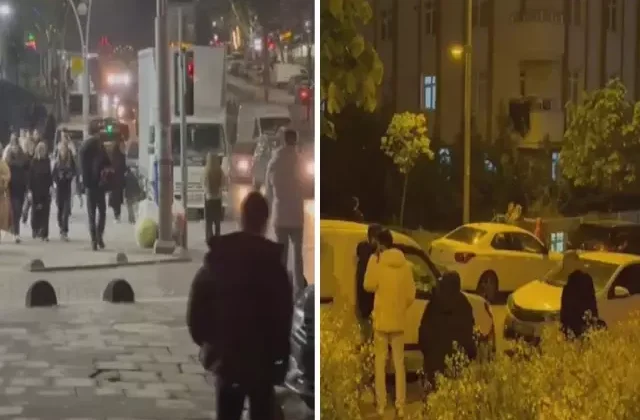 İstanbul’daki 4.3 büyüklüğündeki depremin ardından halk sokaklara çıktı