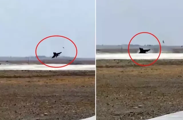 TSK’ya ait savaş uçağından yürekleri ağza getiren manevra