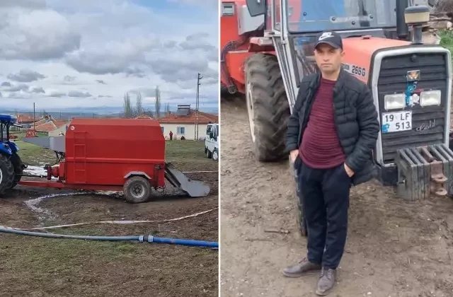Yem karma makinesine düşen şahıs hayatını kaybetti