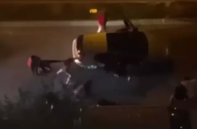 Yol verme kavgasında ortalık savaş alanına döndü: Hamileyim, yapma