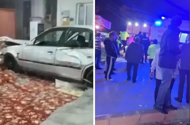 Alkollü olduğu iddia edilen sürücü camiye daldı