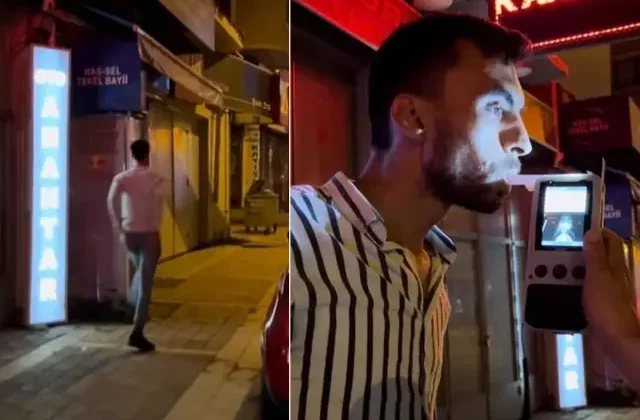Alkolmetreyi üflemeyip kaçmaya çalıştı, polisin bir sözüyle geri döndü
