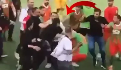 Amatör Lig maçında saha karıştı, polis futbolcuya kafa attı! Soruşturma açıldı