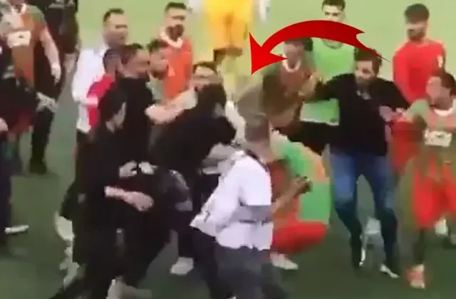 Amatör Lig maçında saha karıştı, polis futbolcuya kafa attı! Soruşturma açıldı