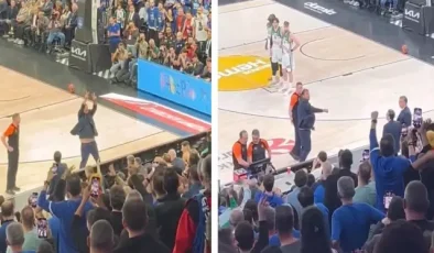 Anadolu Efes taraftarı ile Ergin Ataman arasında gerginlik! Salonu terk etti