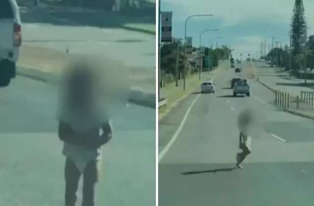 Aniden otoyola çıkan üç yaşındaki çocuk yürekleri ağızlara getirdi