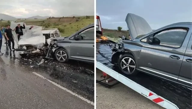 Ankara’da iki araç kafa kafaya çarpıştı! 1 ölü 1 yaralı