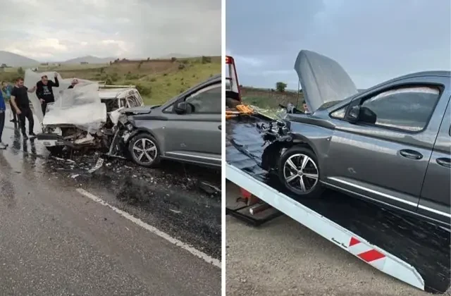 Ankara’da iki araç kafa kafaya çarpıştı! 1 ölü 1 yaralı