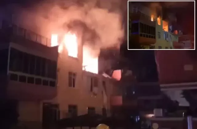 Apartmanda doğal gaz patlaması! 1’i ağır 12 yaralı