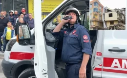 Avcılar’da riskli bina yıkıldı; yandaki bina 4 saatliğine tahliye edildi