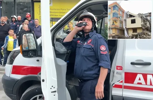 Avcılar’da riskli bina yıkıldı; yandaki bina 4 saatliğine tahliye edildi