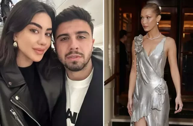 Bella Hadid’i gören Ozan Tufan karısını bırakıp gitmiş