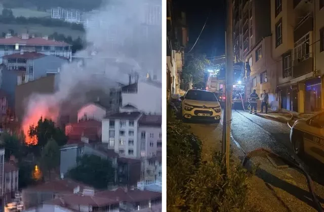 Bilecik’te yangın dumanları gökyüzünü kapladı