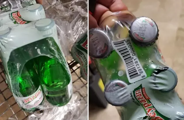 Bu da oldu! 6’lı maden suyunu inceledi, gördüğü manzara karşısında şoke oldu