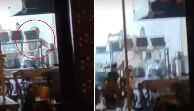 Bunu da gördük! Çıplak şekilde çalışan aşçının görüntüleri tepki çekti