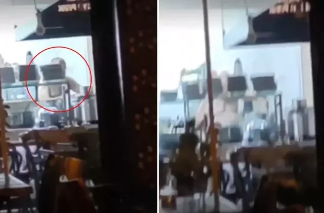 Bunu da gördük! Çıplak şekilde çalışan aşçının görüntüleri tepki çekti