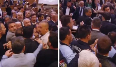 Bursa Büyükşehir Meclisi’nde gerginlik! Üyeler birbirlerinin üzerine yürüdü