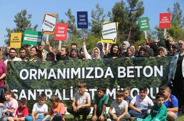 Bursa’da köylüler beton santraline karşı eylem yaptı