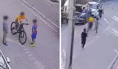 Çaldığı bisikleti arkadaşlarına gösterirken araba çarptı