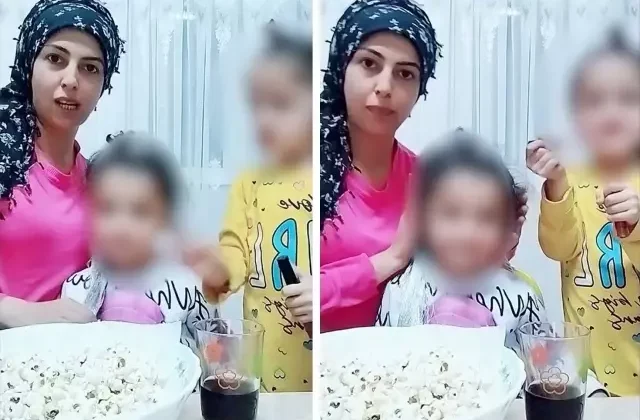 Çocuklarıyla makyaj videosu çeken kadına tepki yağdı: Para için çocuklarını kullanıyor