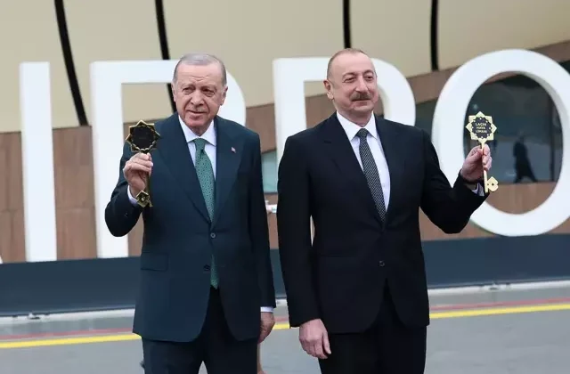 Cumhurbaşkanı Erdoğan ve Aliyev, Laçın Havalimanı’nın açılışını yaptı