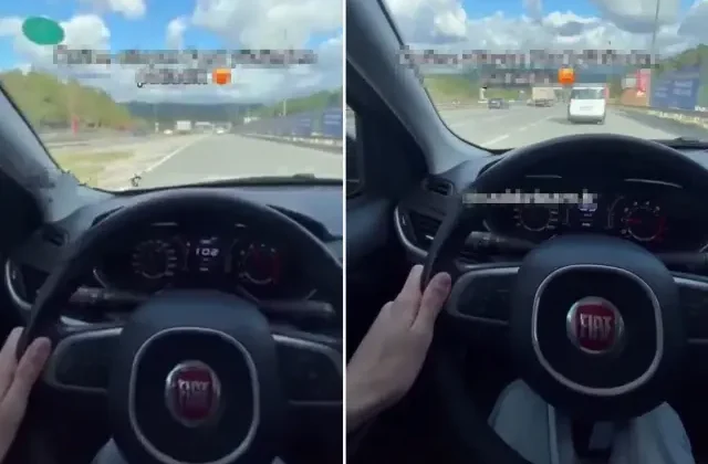 Direksiyon başında video çekiyordu, saniyeler sonra kaza yaptı