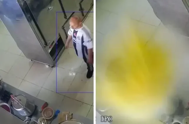 Düdüklü tencere bomba gibi patladı, lokanta çalışanı saniyelerle kurtuldu