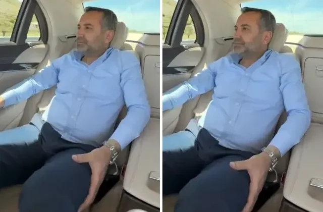 Elazığspor Başkanı, Vanspor deplasmanına böyle gitti! Fondaki müziğe dikkat