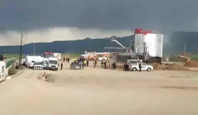 Erzurum’da asfalt tesisinde patlama