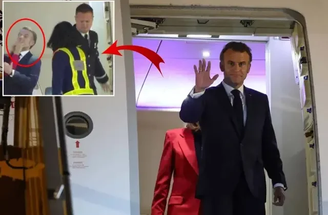 Eşinden tokat yiyen Macron’dan ilk açıklama