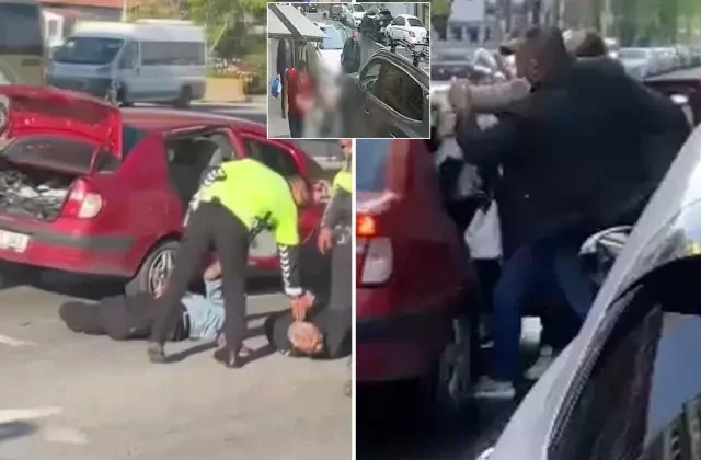 Eski eşini sokak ortasında öldüren şahıs kaçmaya çalışırken böyle yakalandı