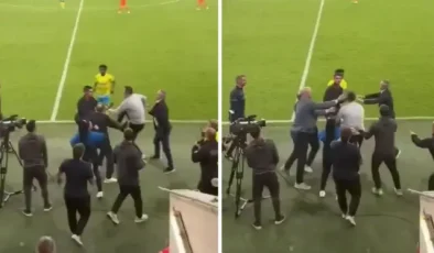 Eski Galatasaraylı kupa finalinde kavga etti