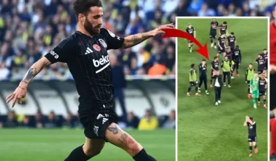 Fenerbahçeli taraftarlar, maçın sonunda Beşiktaş’ı alkışladı