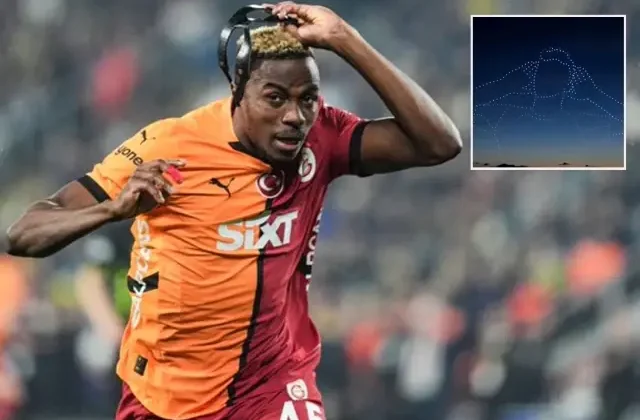 Galatasaray’dan Osimhen’e özel görülmemiş drone gösterisi şov hazırlığı
