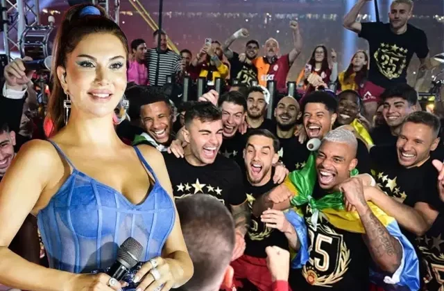 Galatasaray’ın şampiyonluk kutlamalarında yıldızlar geçidi