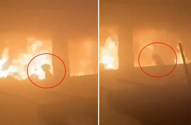 Gazze’de sözün bittiği yer! Alevlerin arasında kalan kız çocuğu böyle görüntülendi