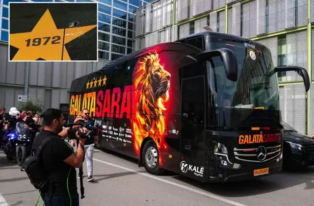 Göztepe-Galatasaray maçının sonunda Sarı-kırmızılıların otobüsüne saldırı