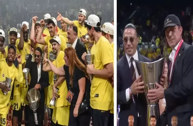 İlk şampiyonluğa damga vurmuştu! Nusret bir kez daha Fenerbahçe’nin kupa töreninde