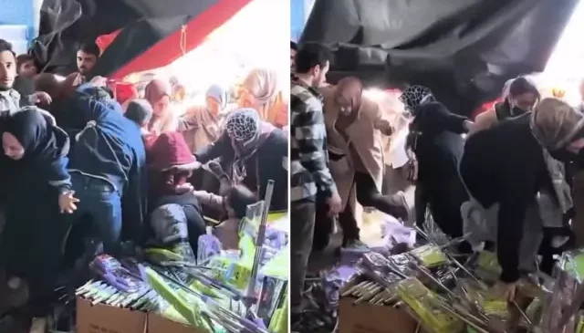 İndirim için birbirlerini ezdiler! Mağaza açışındaki görüntülerin benzetildiği film bomba
