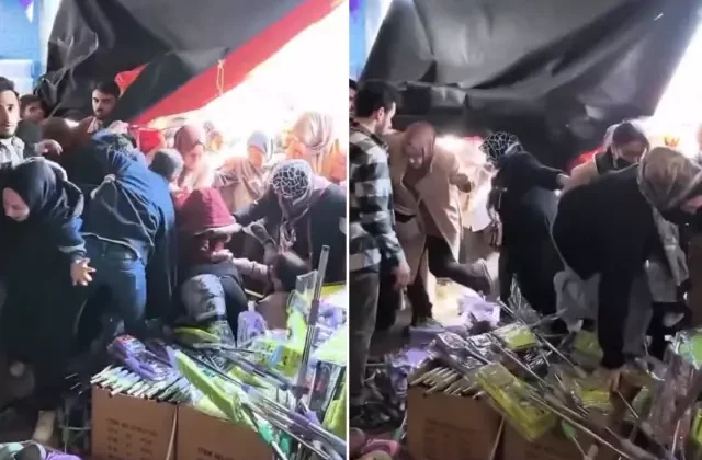 İndirim için birbirlerini ezdiler! Mağaza açışındaki görüntülerin benzetildiği film bomba